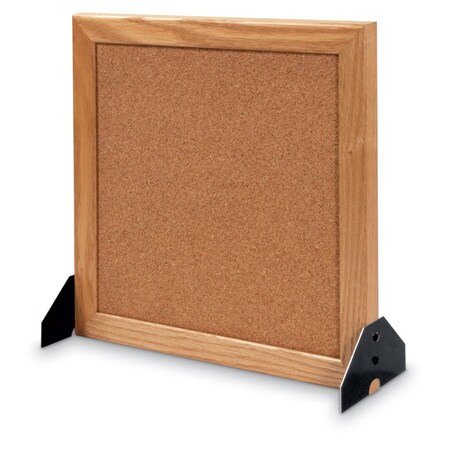 United Visual Products Indoor Enclosed Combo Board, 48"x36", Bronze Frame/Black Porc & Cobalt UVCB4836BZ-BLKPORC-COBACC